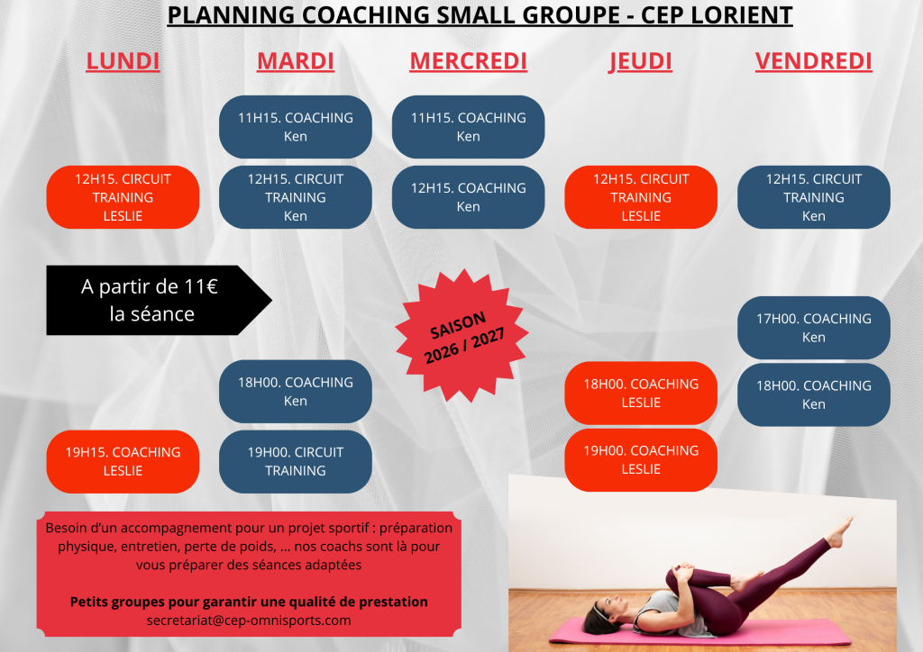 gym coaching cep lorient 2026 2027