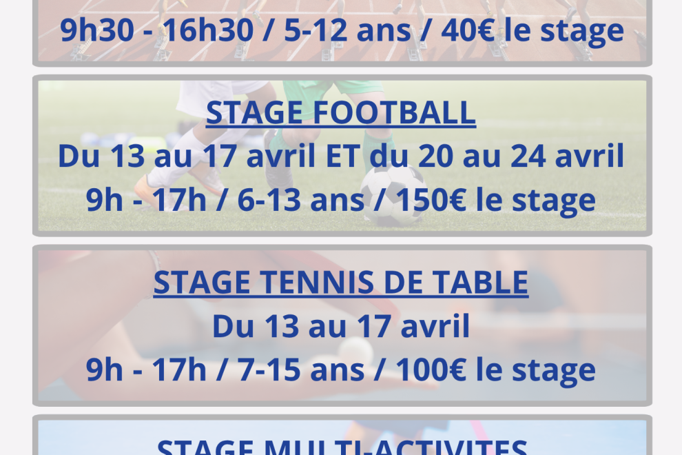 stage paques cep lorient omnisports 2026