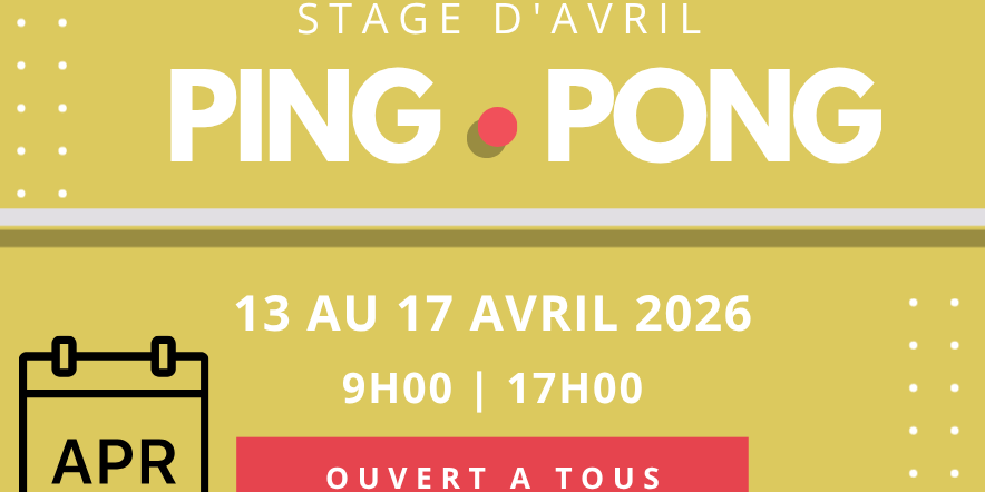stage tennis de table paques 2026 stage tennis de table paques 2026